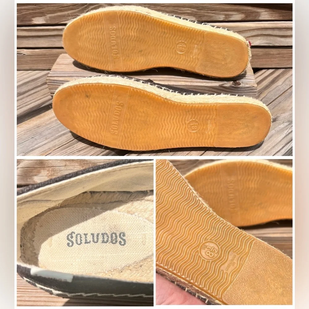 - Soludos 8.5 Black Smoking Espadrille! EUC!